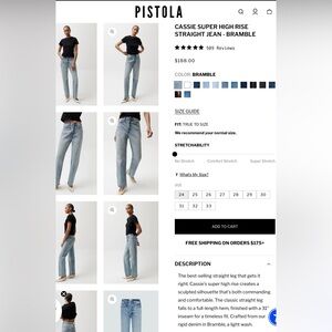 Pistola Bramble Straight Leg Jeans